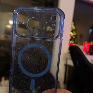 Blue Transparent Phone Case